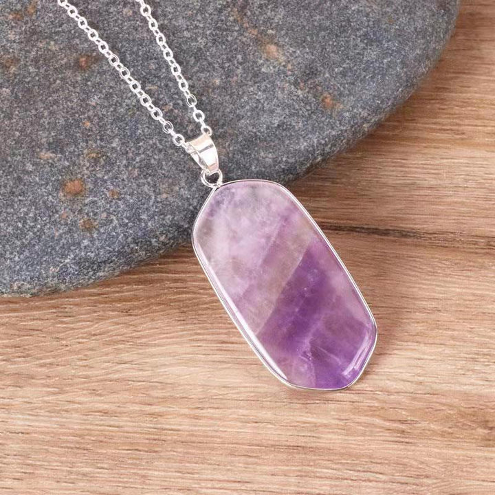 Collier en pierre de cristal naturel Olivenorma