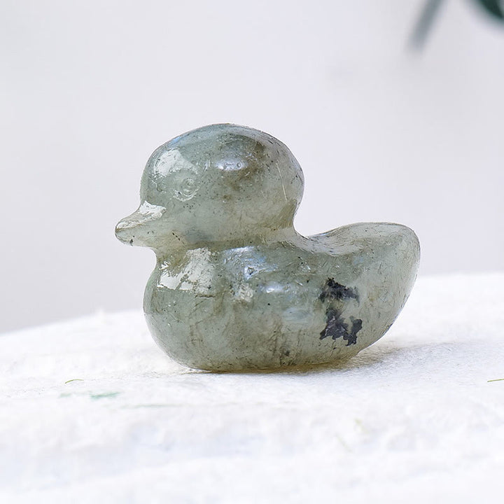 Décoration en pierre précieuse sculptée en forme de canard en cristal de quartz Olivenorma de 1,2 pouce - image 43