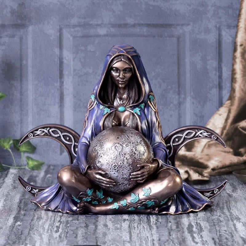 Décoration de statue de déesse de la triple lune Olivenorma