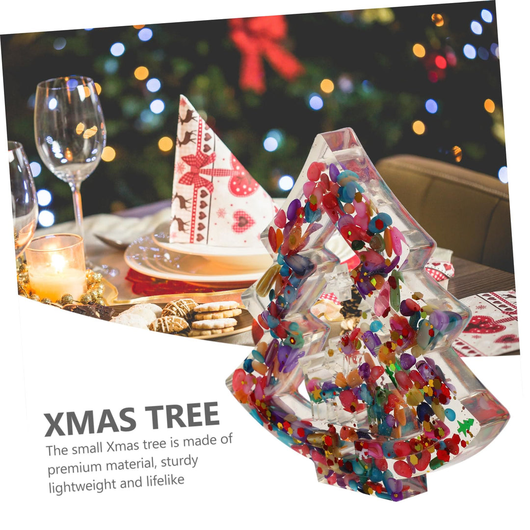 Décoration de sapin de Noël en résine de gravier cristal naturel Olivenorma