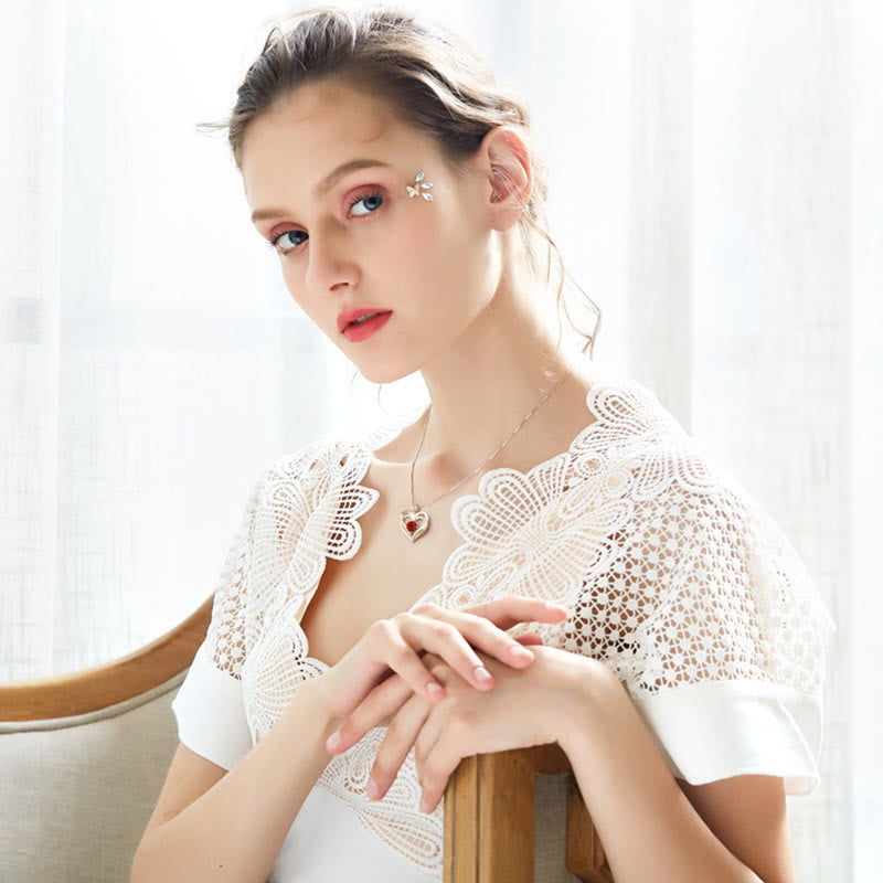 Olivenorma « Je t'aimerai toujours » – Collier cœur pierre de naissance Amour éternel - image 4