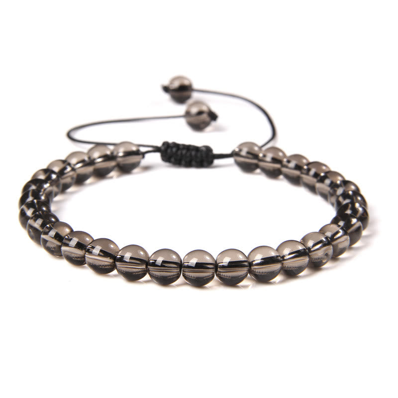Bracelet tressé en perles de pierre naturelle de 6 mm Olivenorma