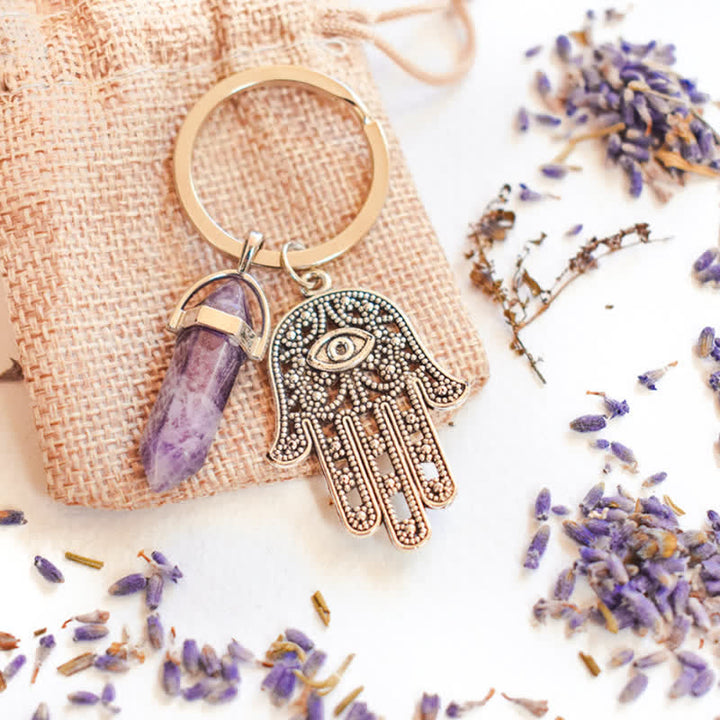 Porte-clés en cristal inspirant en forme de main de Fatima Olivenorma