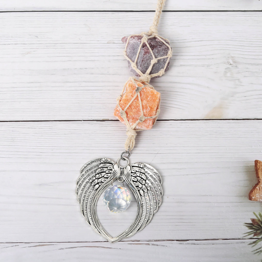 Décoration de fenêtre en forme d'aile d'ange en métal Olivenorma SunCatcher