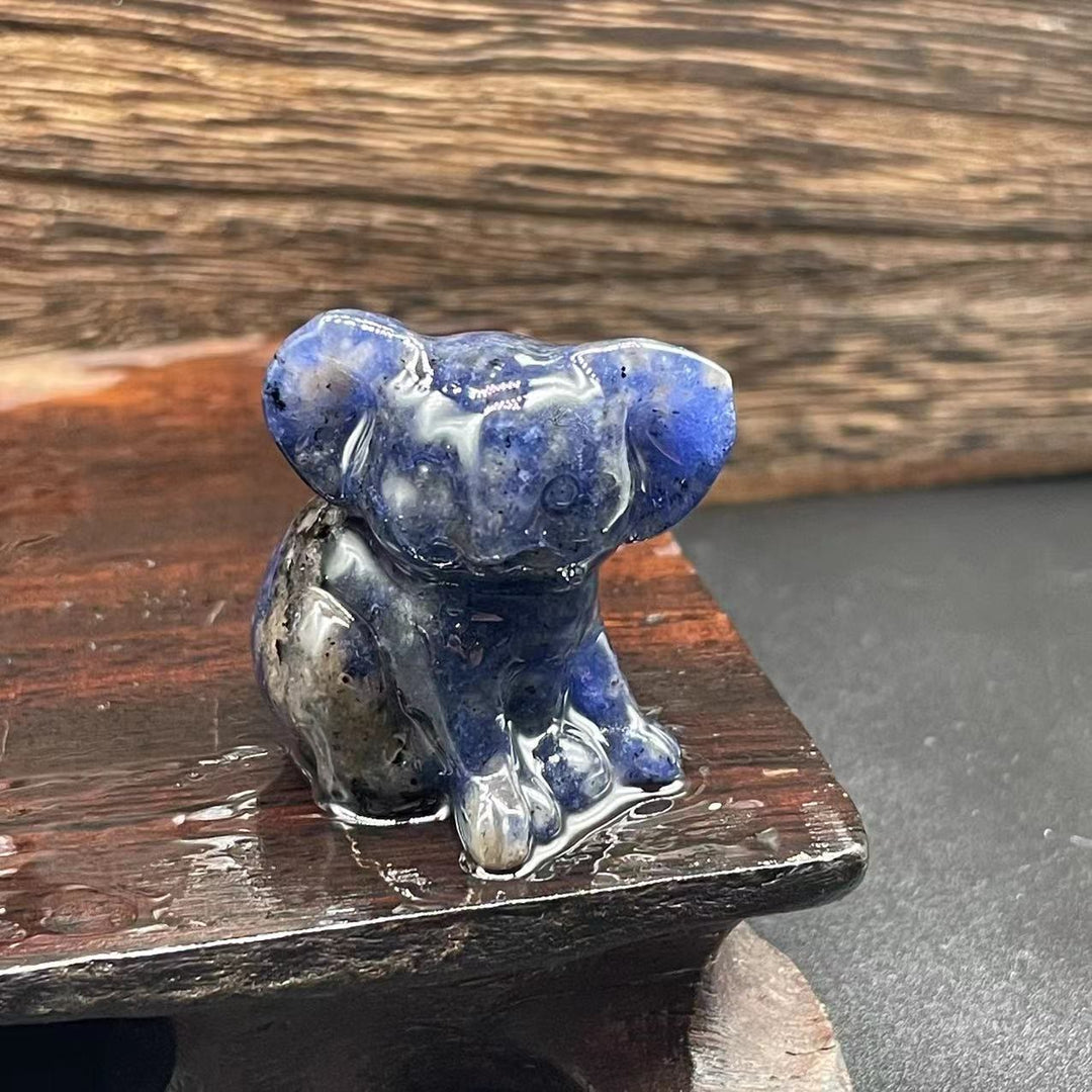 Olivenorma 1,2 pouces sculpté mignon koala figurine décoration en pierre précieuse