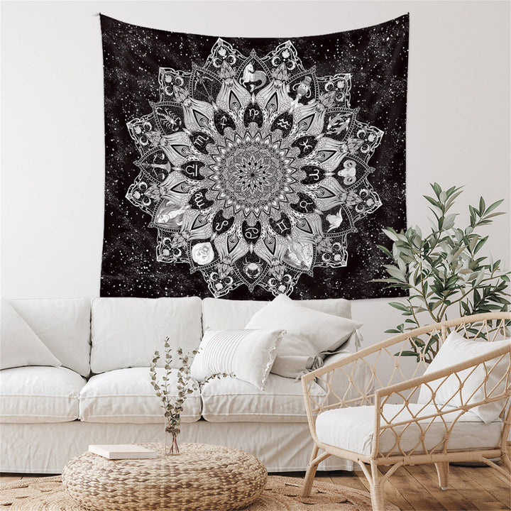Tapisserie murale fantaisie noire Olivenorma pour décoration de chambre à coucher