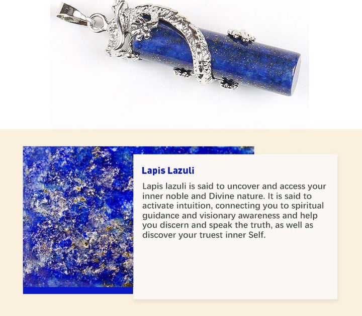 Pendentif exquis en pierre naturelle et cristal Olivenorma 