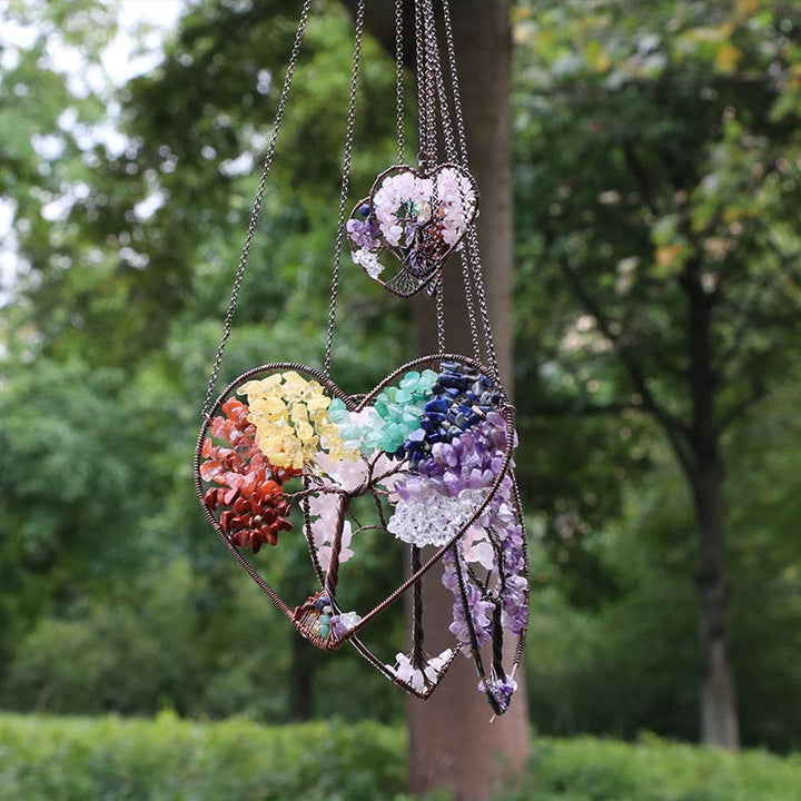 Ornements de décoration d'arbre de vie d'amour de chakra Olivenorma
