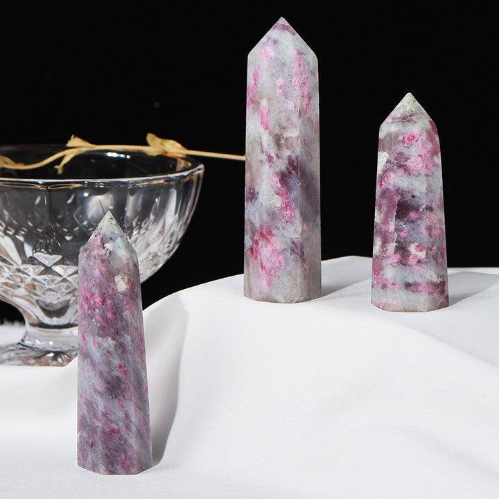 Tour de baguettes en cristal naturel lépidolite Olivenorma