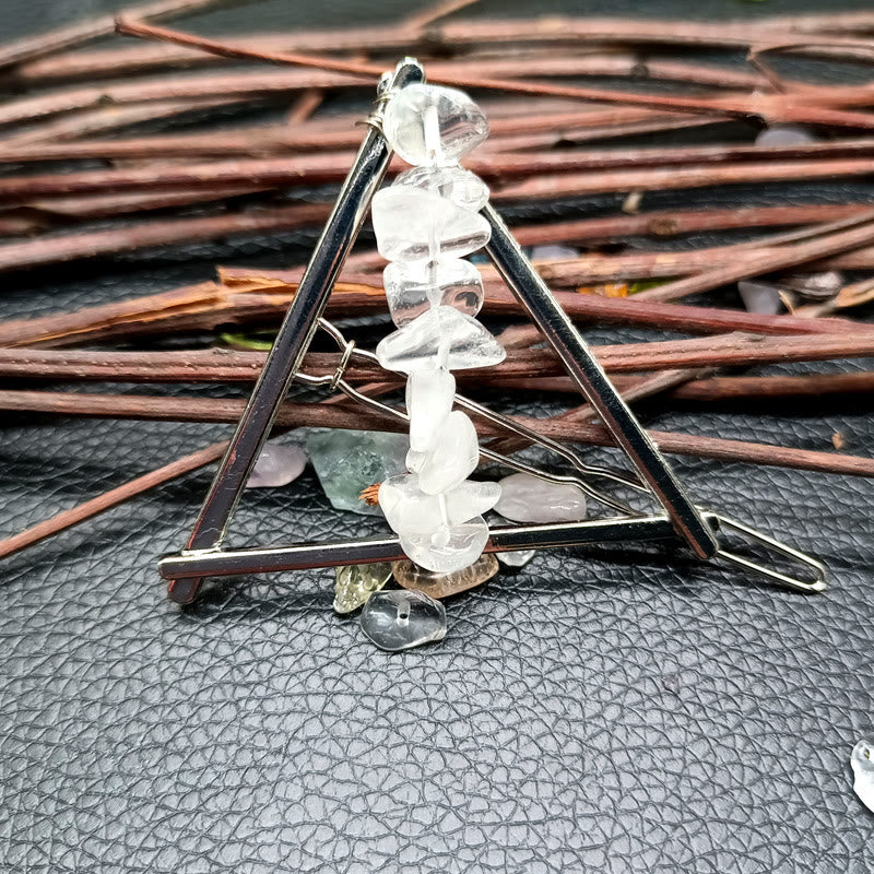 Olivenorma Cristal Triangle Gravier Géométrique Accessoires pour Cheveux Peigne Épingle à Cheveux 