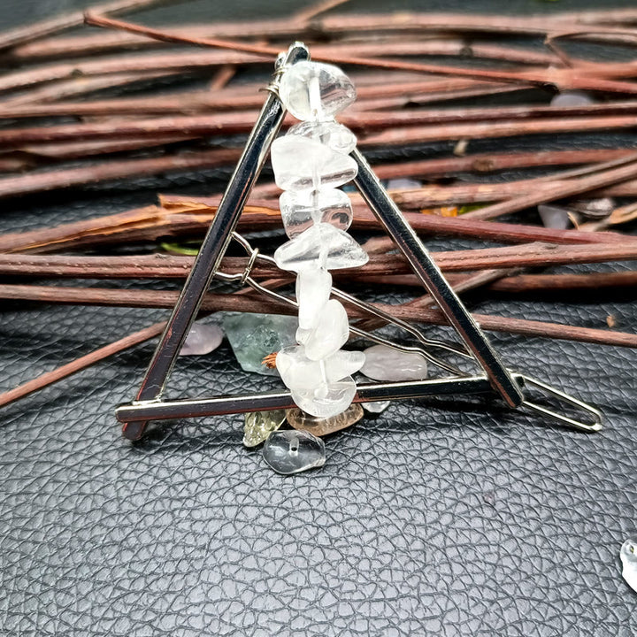 Olivenorma Cristal Triangle Gravier Géométrique Accessoires pour Cheveux Peigne Épingle à Cheveux 