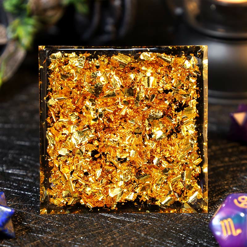 Boule d'améthyste Olivenorma Gravier d'obsidienne Zodiac Scorpion Pyramide d'orgone 