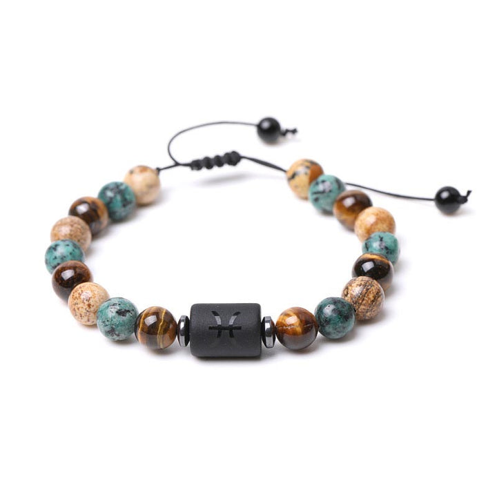 Bracelet Zodiaque en Jaspe Oeil de Tigre
