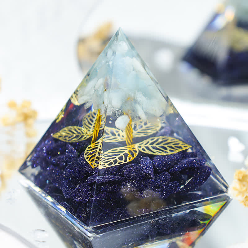 Olivenorma « Croissance sans fin » – Pyramide d'orgone de l'arbre de vie 