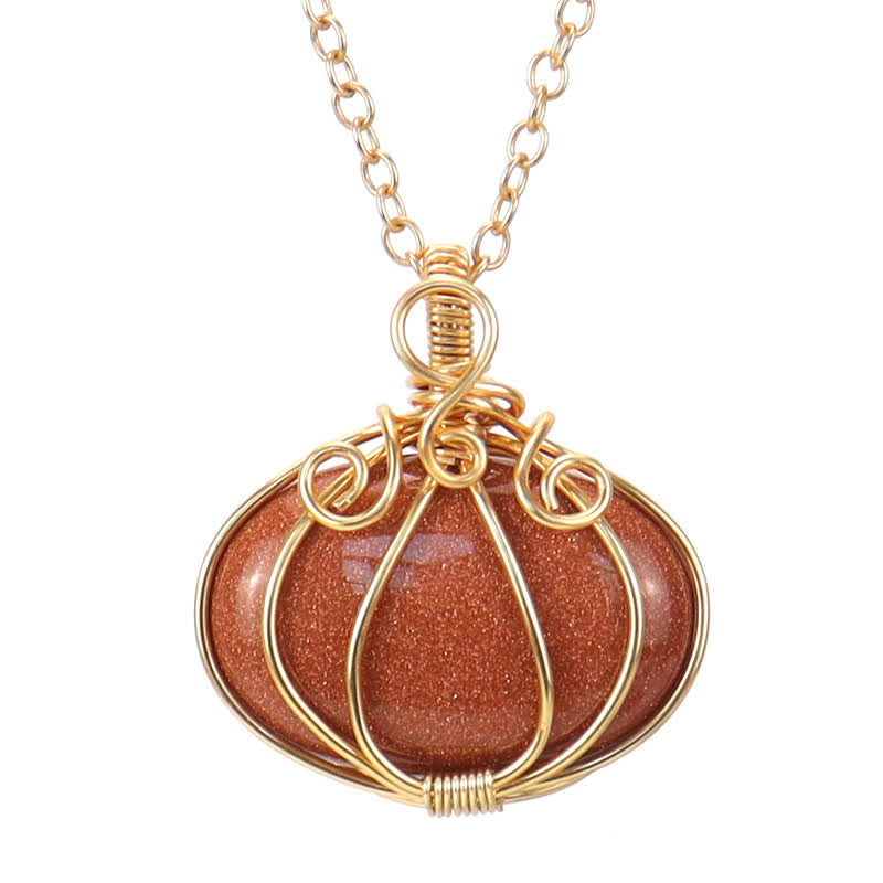 Olivenorma GUARDIAN PUMPKIN - Collier créatif en cristal de citrouille 