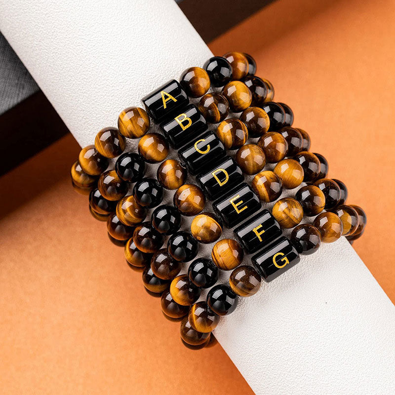 Bracelet de protection lettre œil de tigre - image 2