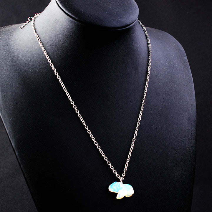 Collier crâne en cristal « Guérison puissante » Olivenorma 