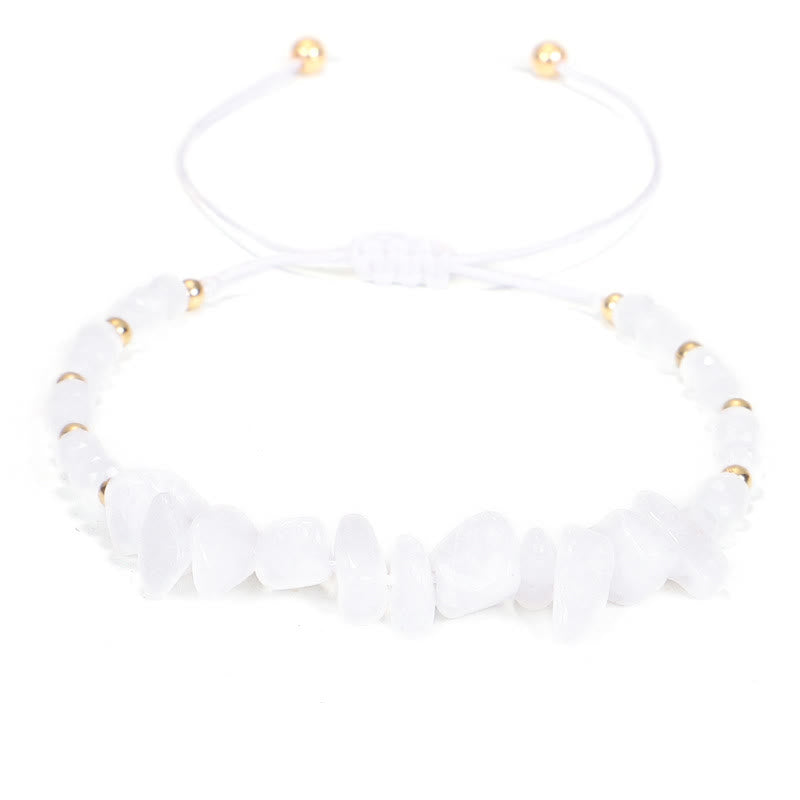 Bracelet en fil de gravier et cristal de Bohème Olivenorma