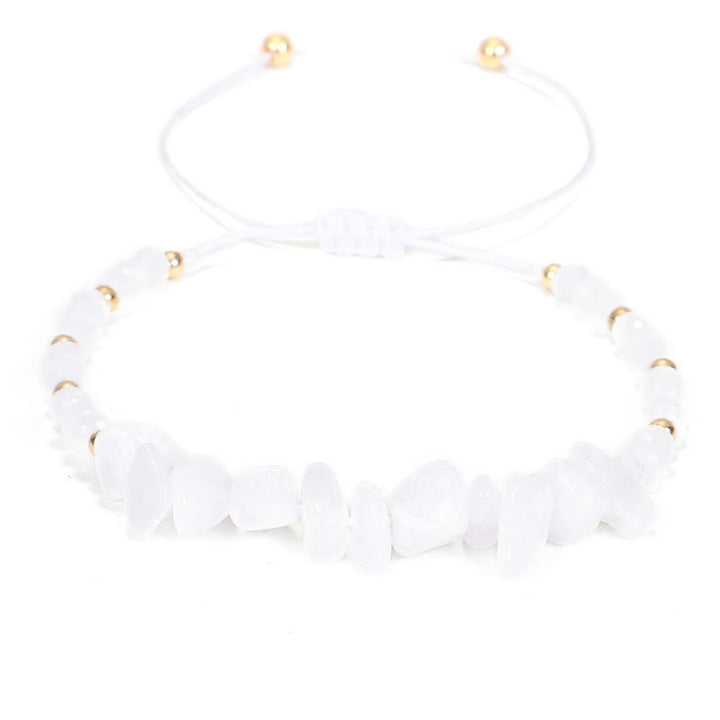 Bracelet en fil de gravier et cristal de Bohème Olivenorma