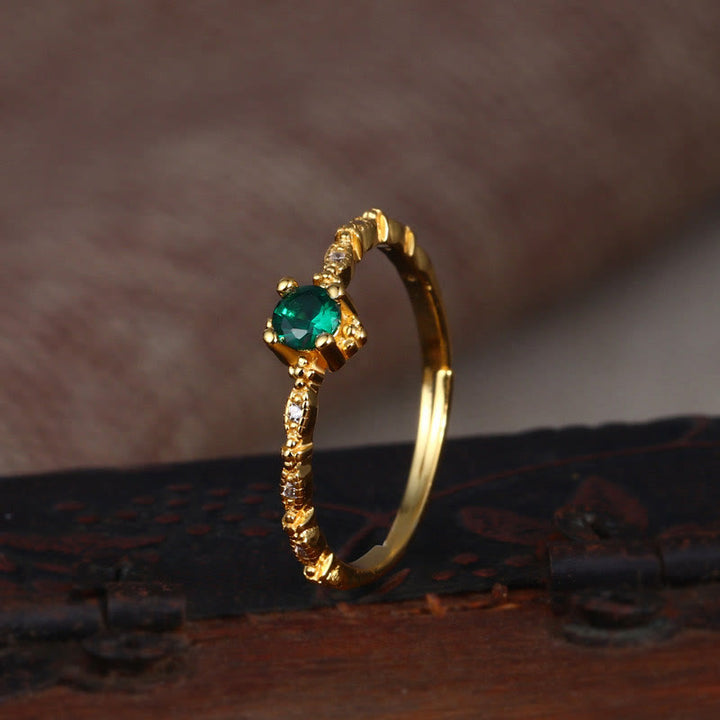 Olivenorma « Elegant Lover » – Bague exquise en émeraude 