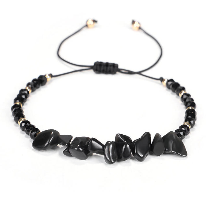 Bracelet en fil de gravier et cristal de Bohème Olivenorma
