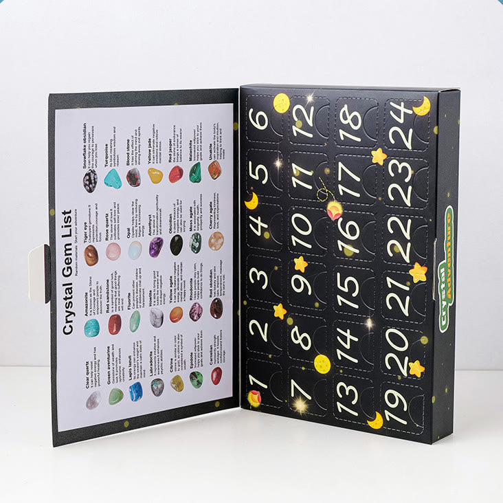 Olivenorma 24 pierres précieuses naturelles en cristal brut pour enfants Décoration scientifique 