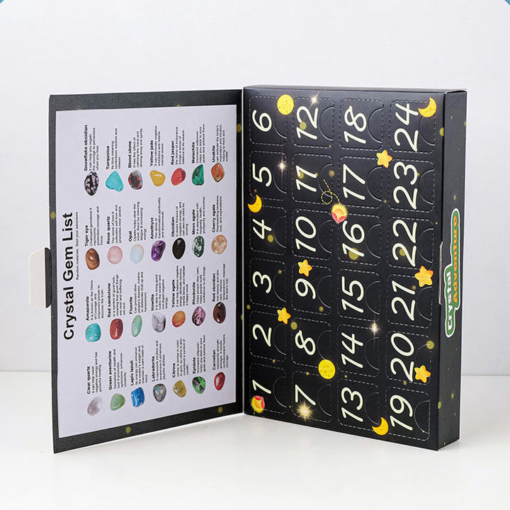 Olivenorma 24 pierres précieuses naturelles en cristal brut pour enfants Décoration scientifique 