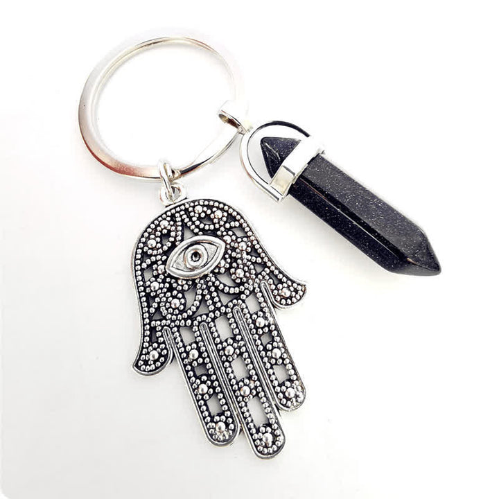 Porte-clés en cristal inspirant en forme de main de Fatima Olivenorma