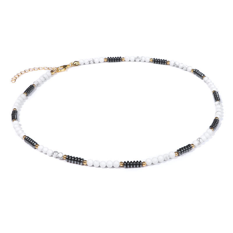 Collier Olivenorma en pierres précieuses et hématite
