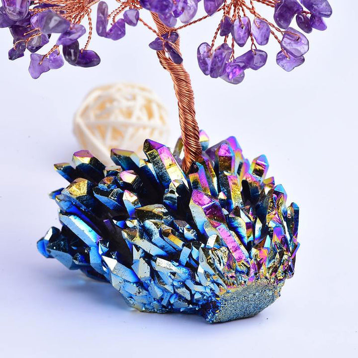 Olivenorma Améthyste Orgone Méditation Feng Shui Arbre de Purification
