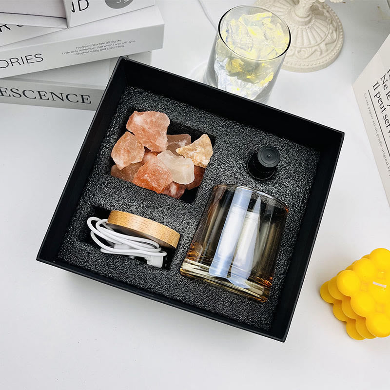 Coffret cadeau diffuseur sans flamme Olivenorma Lampe d'aromathérapie en cristal 