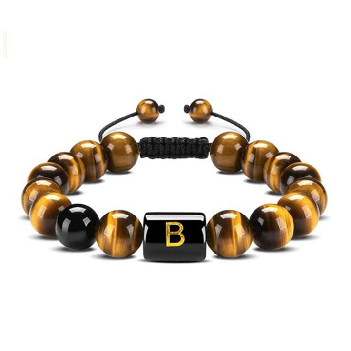 Bracelet de protection lettre œil de tigre - Œil de tigre - B - image 5