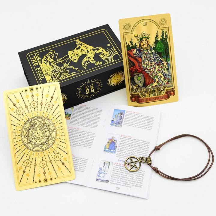 Cartes de tarot Soleil et Lune Olivenorma 80ps "Le Fou" Waite