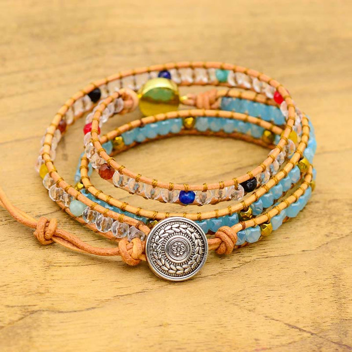 Bracelet en pierre d'opale naturelle de guérison