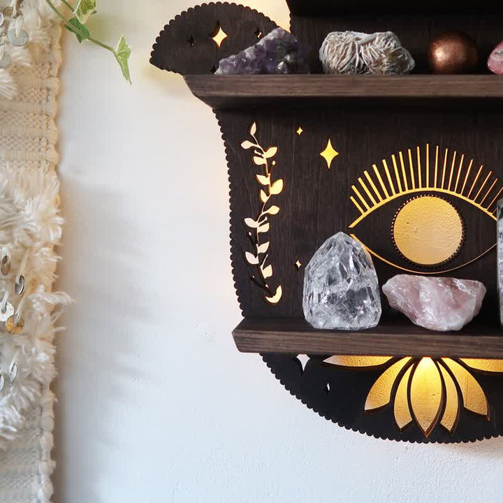 Etagère en cristal pour la protection des mains Olivenorma Hamsa