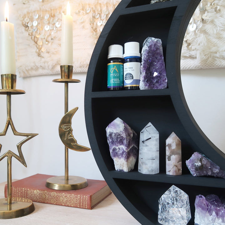 Etagère en cristal de lune fabriquée à la main par Olivenorma