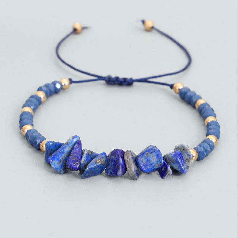 Bracelet en fil de gravier et cristal de Bohème Olivenorma