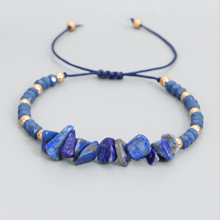 Bracelet en fil de gravier et cristal de Bohème Olivenorma