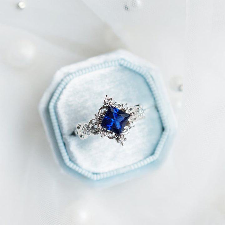 Bague Saphir Carré Olivenorma