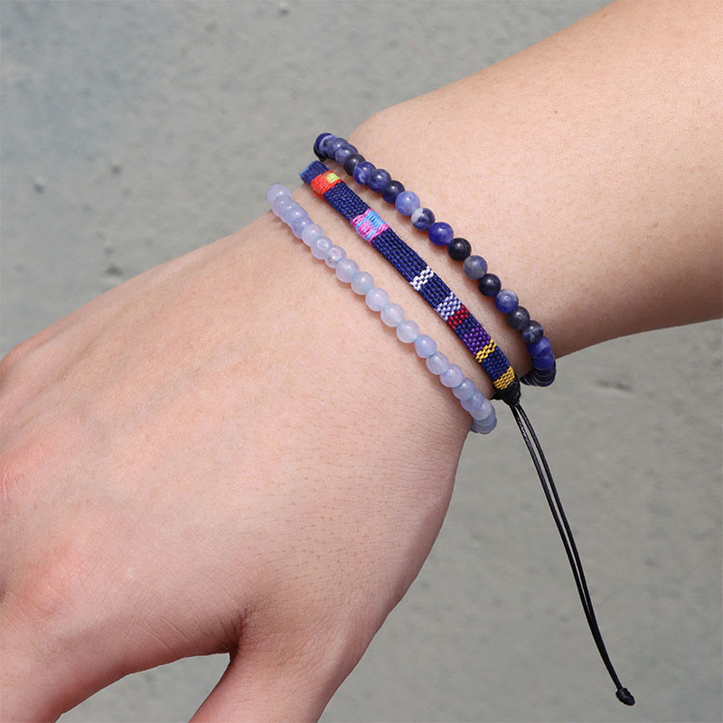 Ensemble de bracelets en cristal turquoise Olivenorma Bohemia Afrique 