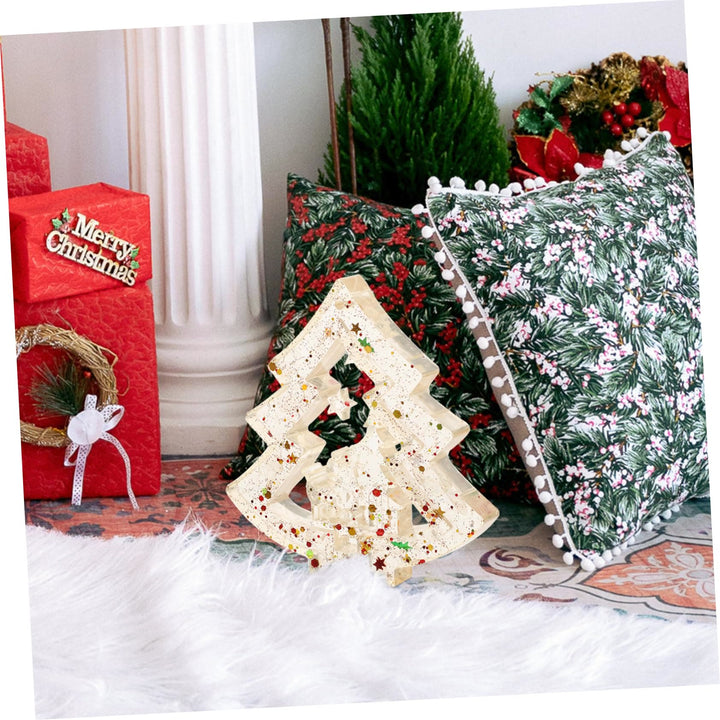 Décoration de sapin de Noël en résine de gravier cristal naturel Olivenorma