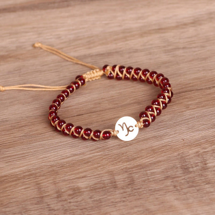 Bracelet enroulé de guérison et d'équilibre en cristal du zodiaque Olivenorma