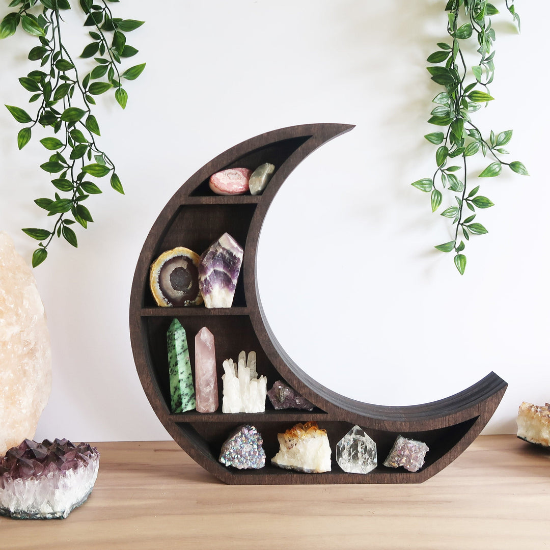 Etagère en cristal de lune fabriquée à la main par Olivenorma