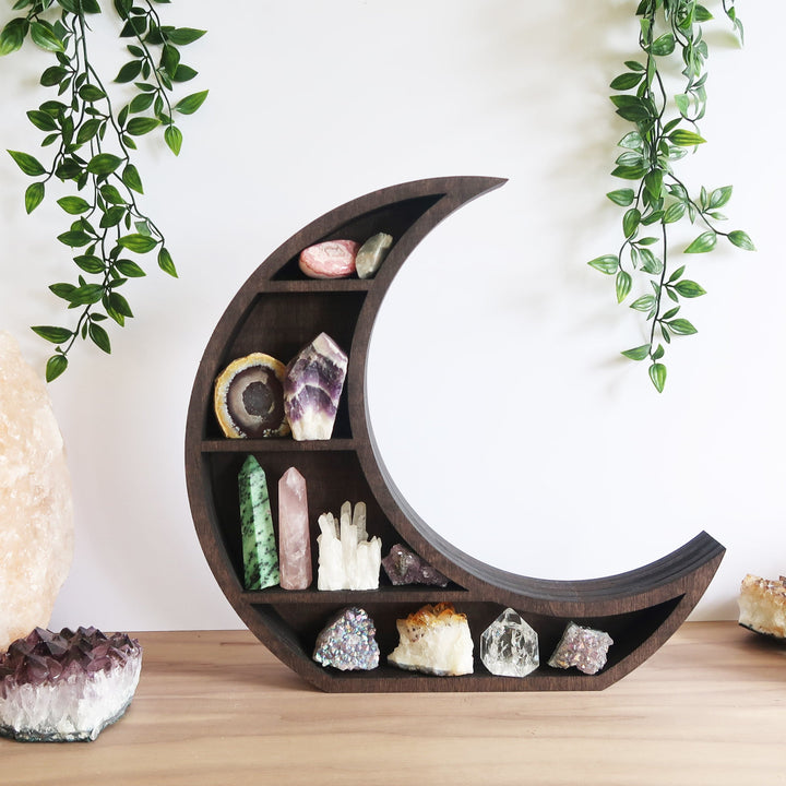 Etagère en cristal de lune fabriquée à la main par Olivenorma