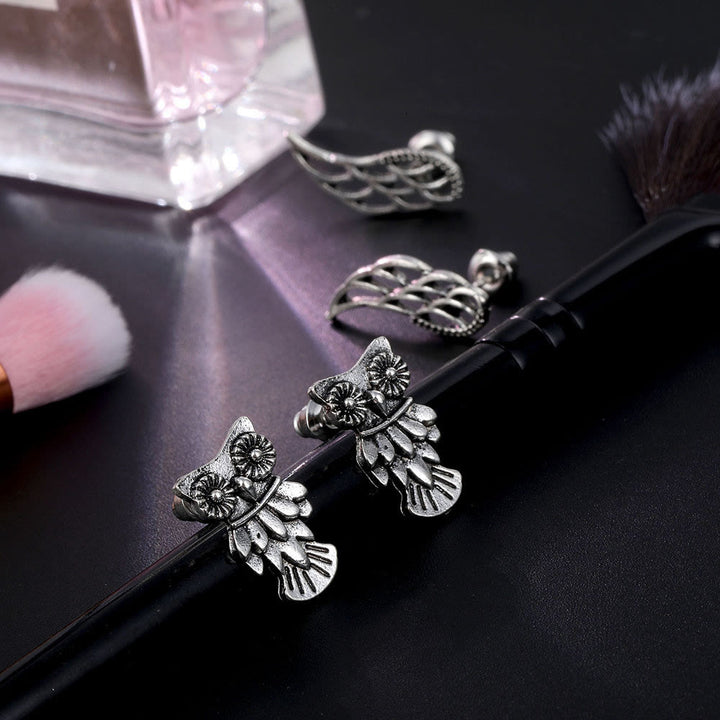 Olivenorma Lot de 4 boucles d'oreilles à tige en turquoise bohème nimal 