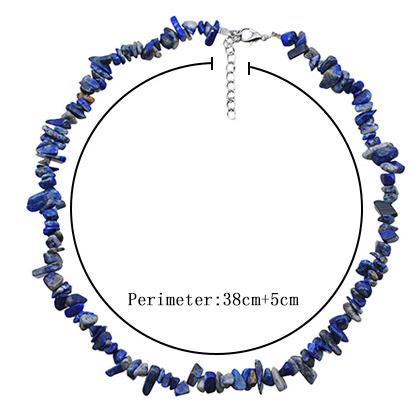 Collier en cristal poli de forme irrégulière Olivenorma