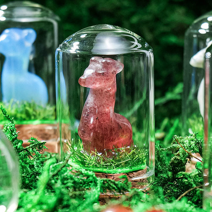 Décoration en pierre précieuse sculptée en cristal naturel d'alpaga Olivenorma