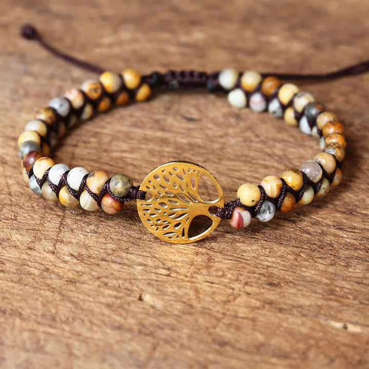 Bracelet en pierre de transformation et d'évolution spirituelle Olivenorma