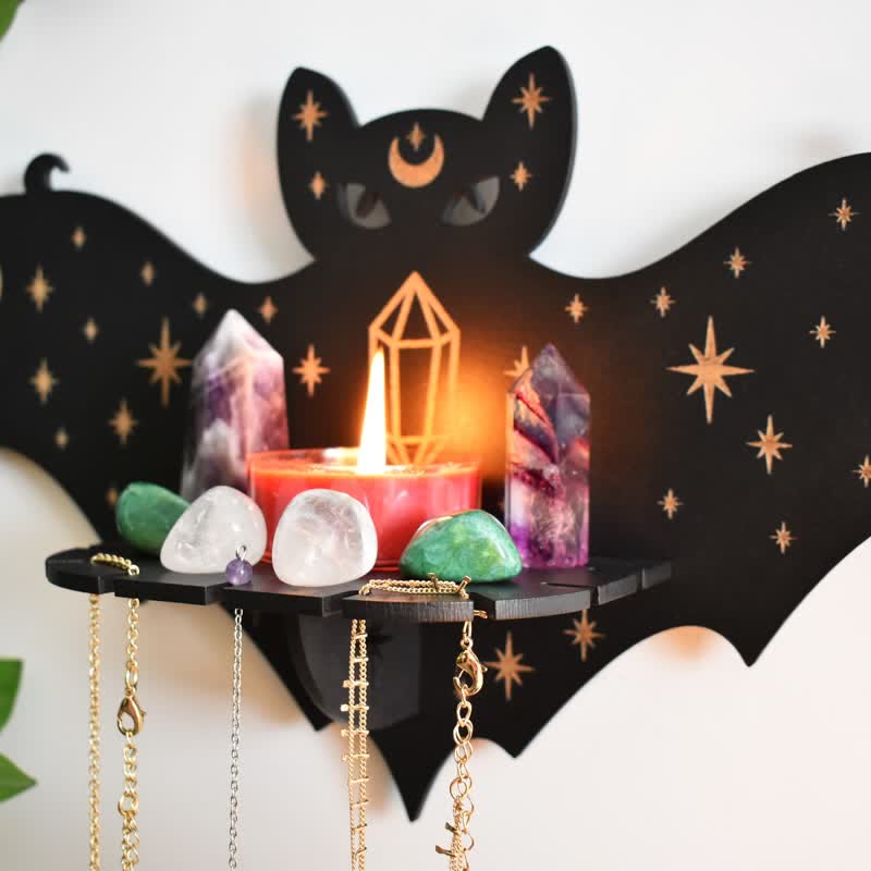 Etagère en cristal pour autel de chauve-souris céleste Olivenorma
