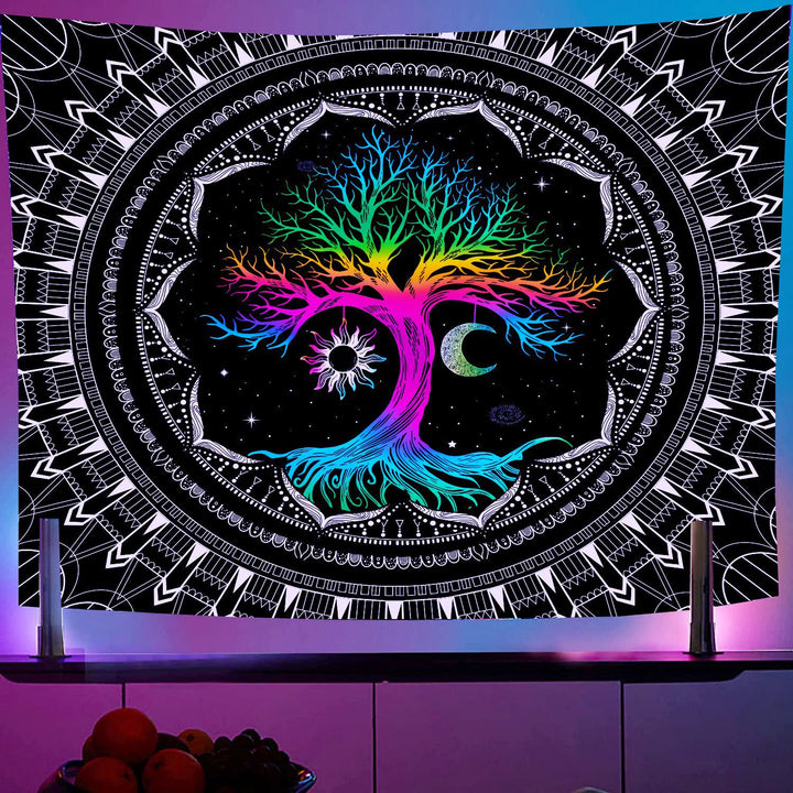 Tapisserie murale violette claire pour dortoir Olivenorma